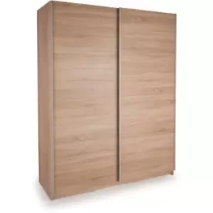Image of Dallas 2 Door Sliding Wardrobe - Textured Oak Finish