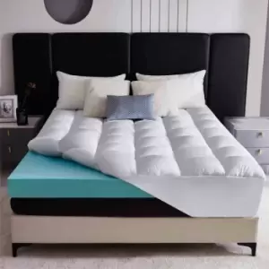Image of Ezysleep Combination Memory Foam And Microfibre Mattress Topper - Superking