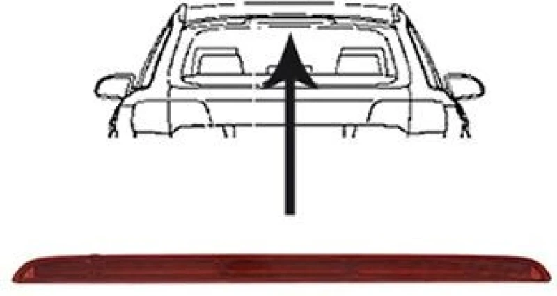 Image of VAN WEZEL Third brake light VAN WEZEL 0318929