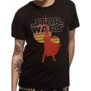 Image of Star Wars - Retro Suns Mens Large T-Shirt - Black