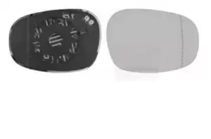 Image of VAN WEZEL Wing Mirror Glass * HAGUS * Right 0667836 Side Mirror Glass,Mirror Glass BMW,3 Touring (E91),3 Limousine (E90),1 Schragheck (E87)