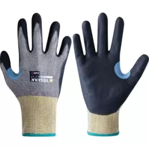 Image of Ejendals Cut Resistant Gloves, PU Coated, Black/Yellow, Size 10