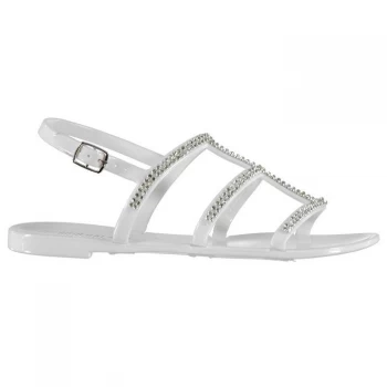 image of SoulCal Jelly 3 Strap Sandals Ladies - White