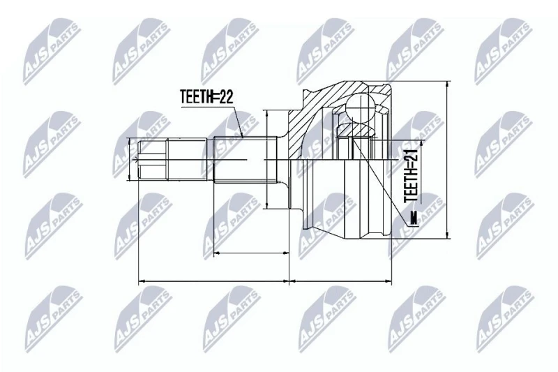Image of NTY CV joint kit NTY NPZ-FT-023
