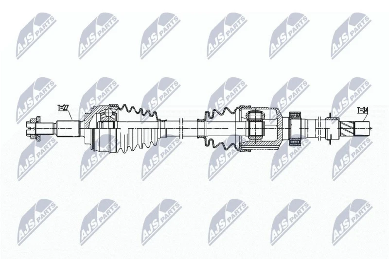 Image of NTY Drive shaft NTY NPW-RE-203