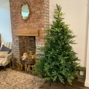 Image of Everlands 210cm (7ft) Green Grandis Fir Real Look Christmas Tree 2326 Tips
