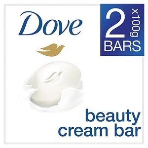 image of Dove Original Beauty Cream Soap Bar 2 x 100g