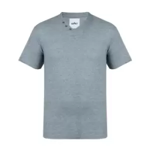 Image of Soviet V Neck T Shirt Mens - Grey