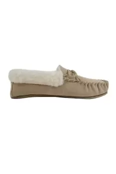 Image of Hard Sole Wool Lined Moccasins
