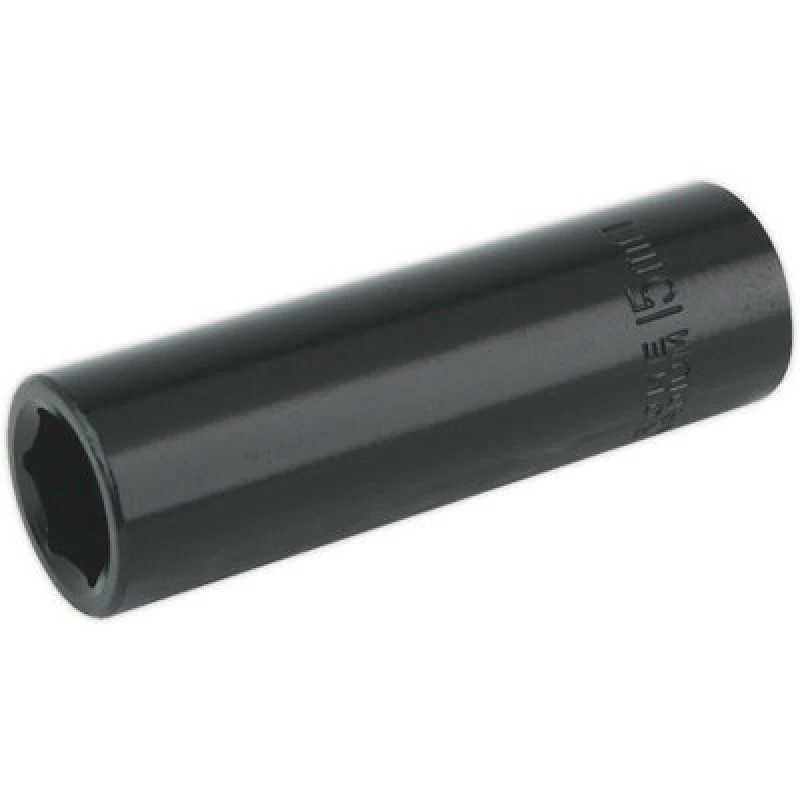 Image of Loops 15mm Forged Deep Impact Socket - 1/2 Inch Sq Drive Chrome Vanadium Wrench Socket Multi