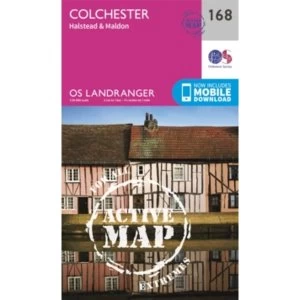 Image of Colchester, Halstead & Maldon by Ordnance Survey (Sheet map, Active map, folded, 2016)