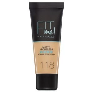 image of Maybelline Fit Me Matte and Poreless Foundation Light Beige Nude