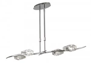 image of Telescopic 4 Light G9 Bar, Polished Chrome