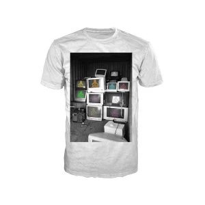 image of Atari - Computer Screens Mens Large T-Shirt - White