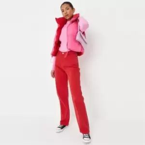 Image of Missguided Straight Jean - Red