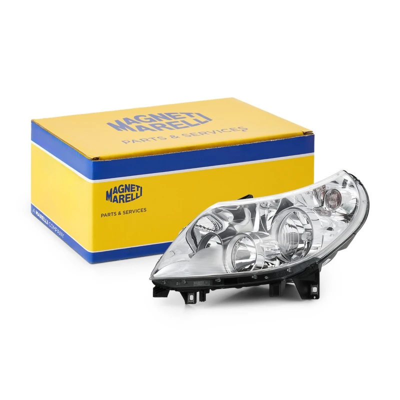 Image of MAGNETI MARELLI 712471101129 Headlights PY21W, Left, with motor for headlamp levelling, Halogen Headlight (259)