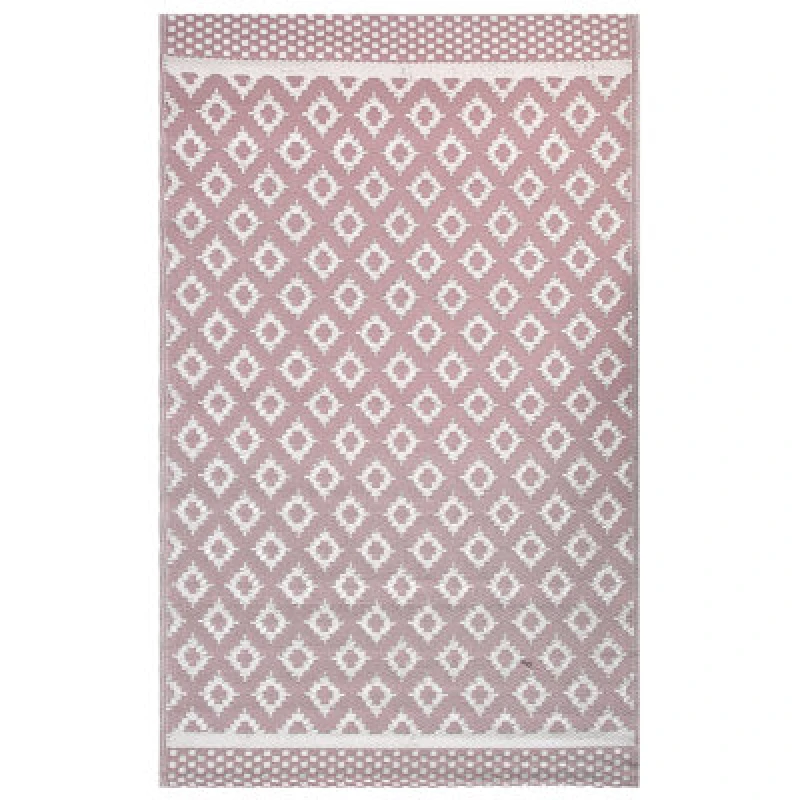 Image of Beliani Outdoor Rug Thane Pink 120 X 180 Cm