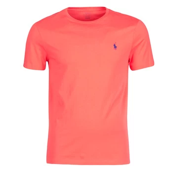 Image of Polo Ralph Lauren T-SHIRT AJUSTE COL ROND EN COTON LOGO PONY PLAYER mens T shirt in Red - Sizes EU L