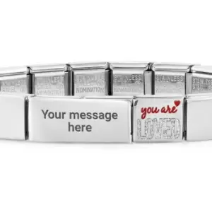 Image of Nomination GLAM You Are Loved Engravable Bracelet