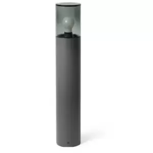 Faro Kila Dark Grey Beacon Bollard Lamp 70cm Smoked 3000K IP65