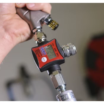 Image of Sealey ARD01 On-Gun Air Pressure Regulator/Gauge Digital