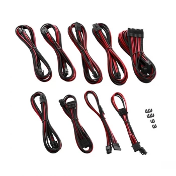 image of CableMod PRO ModMesh RT-Series ASUS ROG / Seasonic Cable Kits - Black/Red