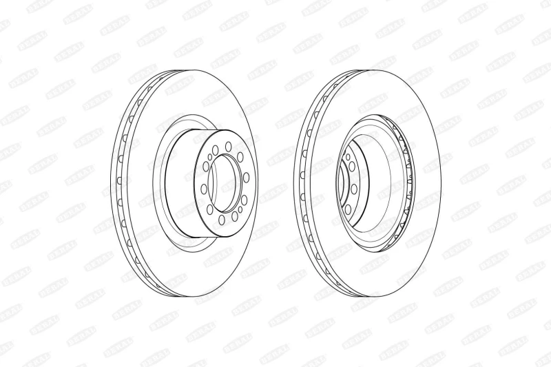 Image of Brake disc BERAL BCR370A