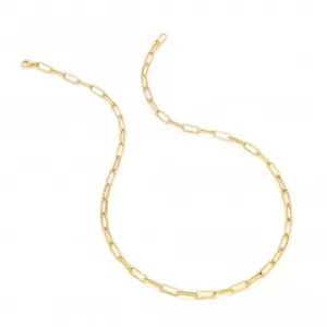 image of 18ct Gold Plated Silver Embrace Statement Round Chain - 50cm CH112