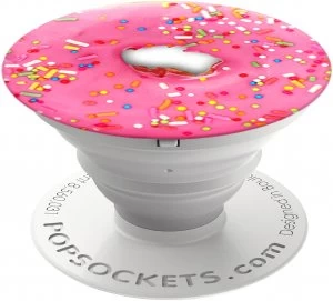 image of PopSockets Mobile Phone Stand Pink Donut