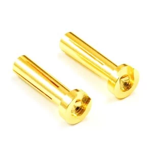 Image of Etronix Low Profile 4.0Mm Male Gold Connector (2) For Right Angle