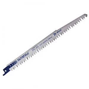 Image of Faithfull Sabre Saw Blade FOR Wood S1531L 240 mm x 5 TPI Pack of 5