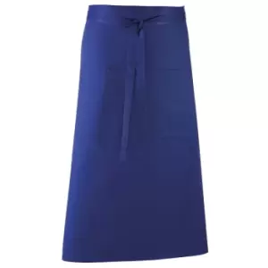 image of Premier Unisex 'colours' Bar Apron / Workwear (long Continental Style) (pack Of 2) (one Size, Royal)