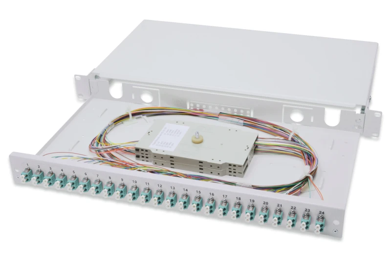 Image of Digitus Fiber Optic Splice Box. Equipped. LC. OM3