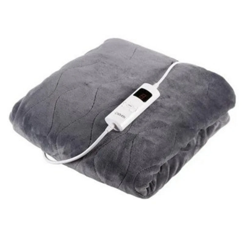 Image of Carmen Fleece Electric Heated Throw & Over Blanket, Grey Grey WOZU2 Unisex
