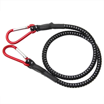 Image of Bungee Cord Carabiner 80/100cm Luggage Rope Cord Tie Car Elastic Set 80cm - Deuba