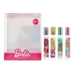 image of Barbie Mermaid Eau de Parfum Roller Ball 4 x 10ml Gift Set