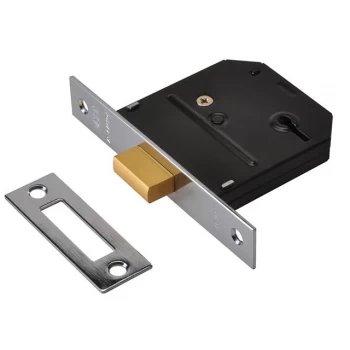 Image of Union ES-DL Essentials 3 Lever Mortice Deadlock Chrome 65mm 2.5" Visi