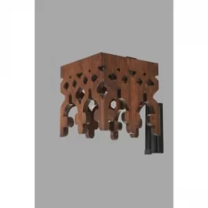 Image of Afra ceviz aplik Brown Wall Lamp