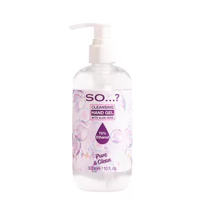 image of So... Pure Clean Hand Sanitizer Gel with Aloe Vera 300ml