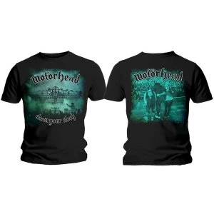 image of Motorhead - Clean Your Clock Green Unisex Medium T-Shirt - Black