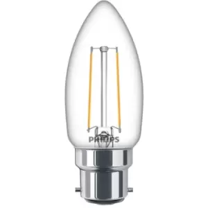 Image of Philips CorePro 2-25W LED Filament Candle BC/B22 Very Warm White - 929001815692