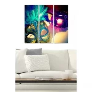 Image of MDF1342242 Multicolor Decorative MDF Painting (3 Pieces)