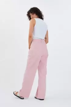 Image of Carlotta High Waist Wide Leg Jean, Bubblegum / 25
