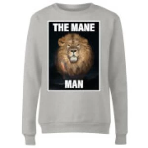 Image of The Mane Man Womens Sweatshirt - Grey - 3XL