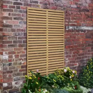 image of Forest 6a x 3a Pressure Treated Slatted Trellis Panel (1.8m x 0.9m)