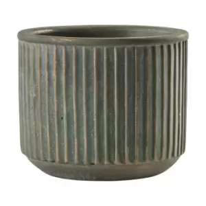 image of 13cm Gold Textured Planter