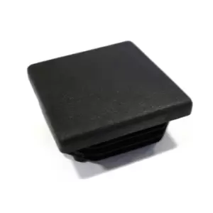 Image of Moderix 40 x 40mm Black Plastic End Cap for Profile Rod Insert Plug, Pack of 1