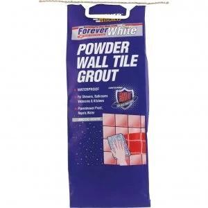 Image of Everbuild Forever White Powder Wall Tile Grout 3KG