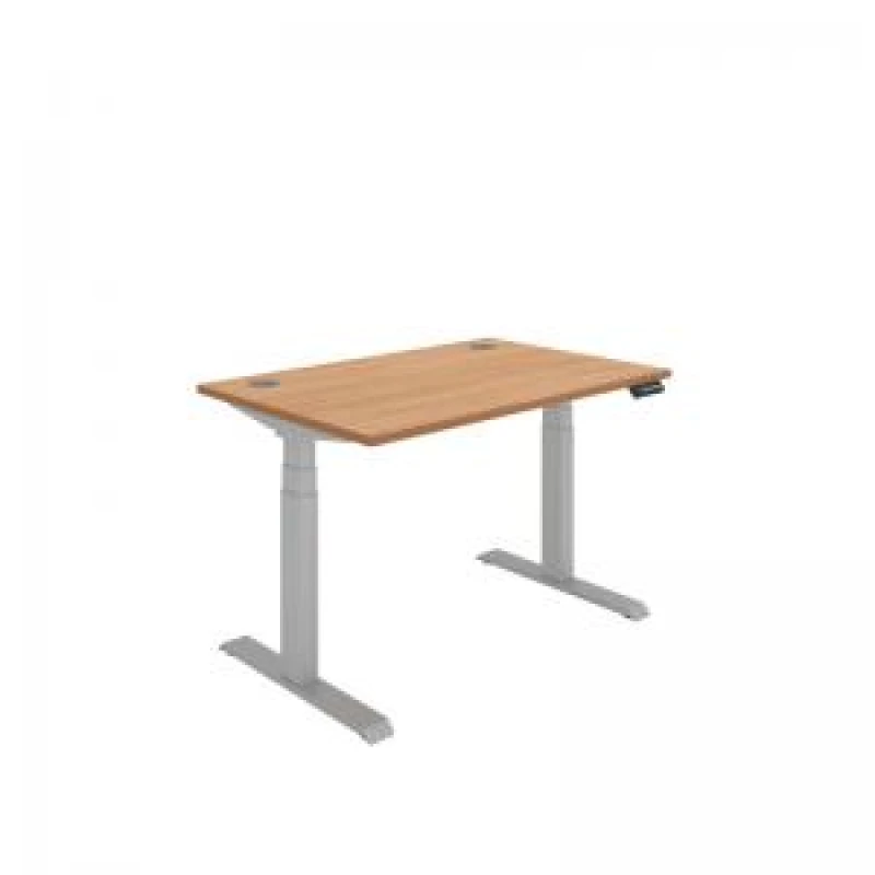 Image of Polaris Dual Motor Sit/Stand Desk 1200x800 Beech/Silver KF800098