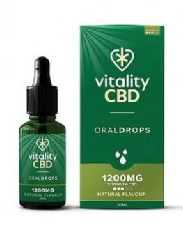 Image of Vitality CBD Vitality CBD Oral Drops Natural 1200mg 30ml Multi, Women